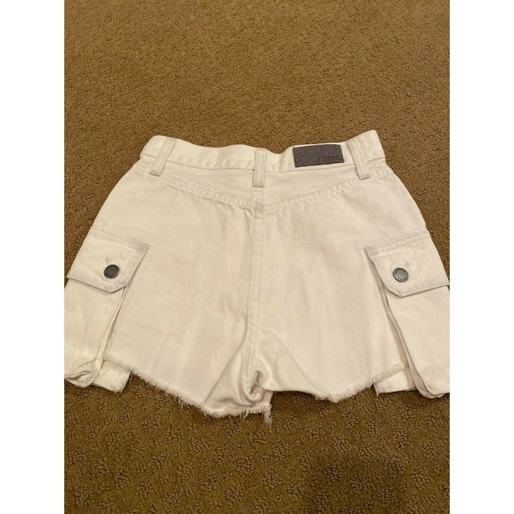 LF Carmar Titania Cargo Jean Shorts White 24 NWT - Picture 8 of 10